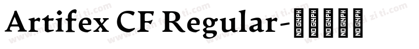 Artifex CF Regular字体转换
